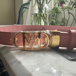 Pink MCM Belt NWT reversible